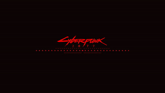Cyberpunk 2077, cyberpunk, CD Projekt RED, videospel, logotyp, HD tapet HD wallpaper