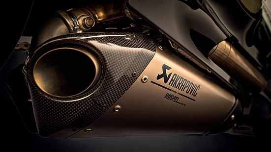 Akrapovic, Ducati, Fahrräder, Auspuff, HD-Hintergrundbild HD wallpaper