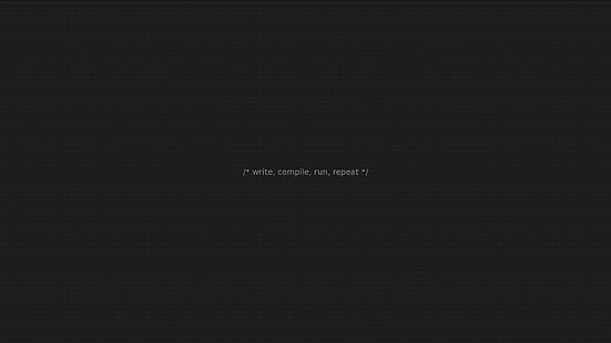 vit text, kod, programmering, grå, mörkgrå, mörkgrå kod, minimalism, text, HD tapet HD wallpaper