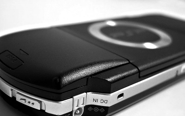 black Sony PSP, hi-tech, psp, sony, playstation, macro, HD wallpaper