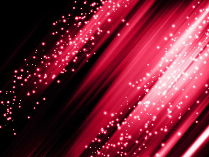 red and white with shimmer color digital wallpaper, light, abstract, beams, lights, black background, HD wallpaper