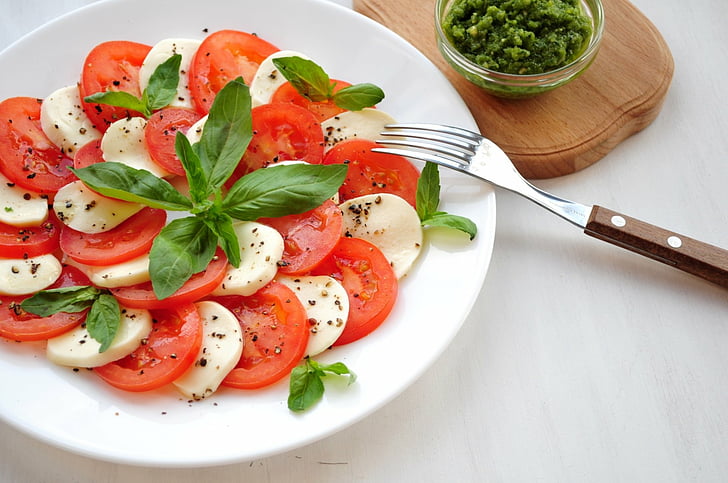 Makanan, Salad, Keju, Mozzarella, Tomat, Wallpaper HD