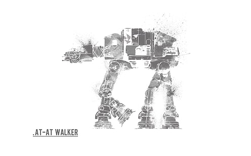 Star Wars At-At Walker Vektorgrafik, AT-AT, Fan Art, Star Wars, Raumschiff, HD-Hintergrundbild HD wallpaper