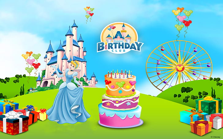 Princess Cinderella Happy Birthday Celebration Wallpaper Hd 12560×1600, HD wallpaper