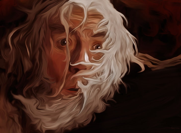 karya seni, Gandalf, The Lord of the Rings, Wallpaper HD