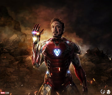 The Avengers, Avengers EndGame, Iron Man, Marvel Comics, Fondo de pantalla HD HD wallpaper