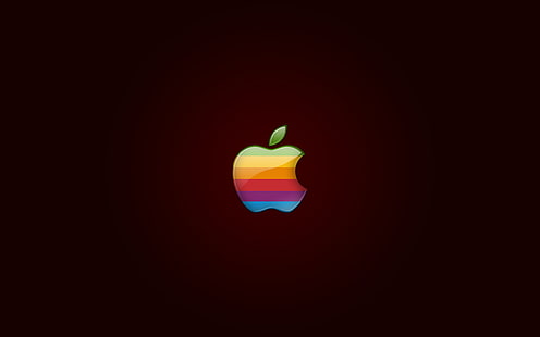 Appleカラフルなロゴ、カラフルなアップル、ロゴ、 HDデスクトップの壁紙 HD wallpaper