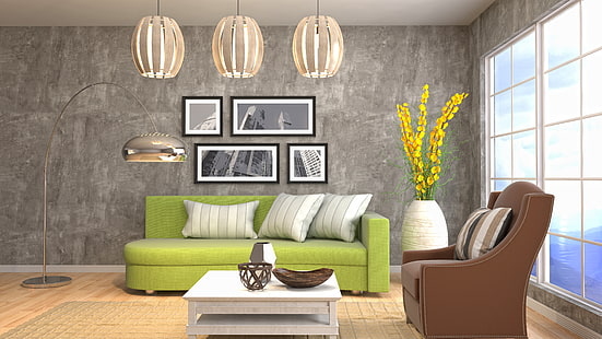 дизайн, мебель, интерьер, гостиная, HD обои HD wallpaper