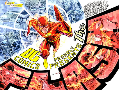DC The Flash fond d'écran, The Flash, DC Comics, super-héros, Francis Manapul, Fond d'écran HD HD wallpaper