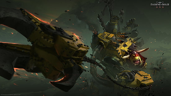 Warhammer 40.000, WH40K, Dawn of War 3, orc, Wallpaper HD HD wallpaper