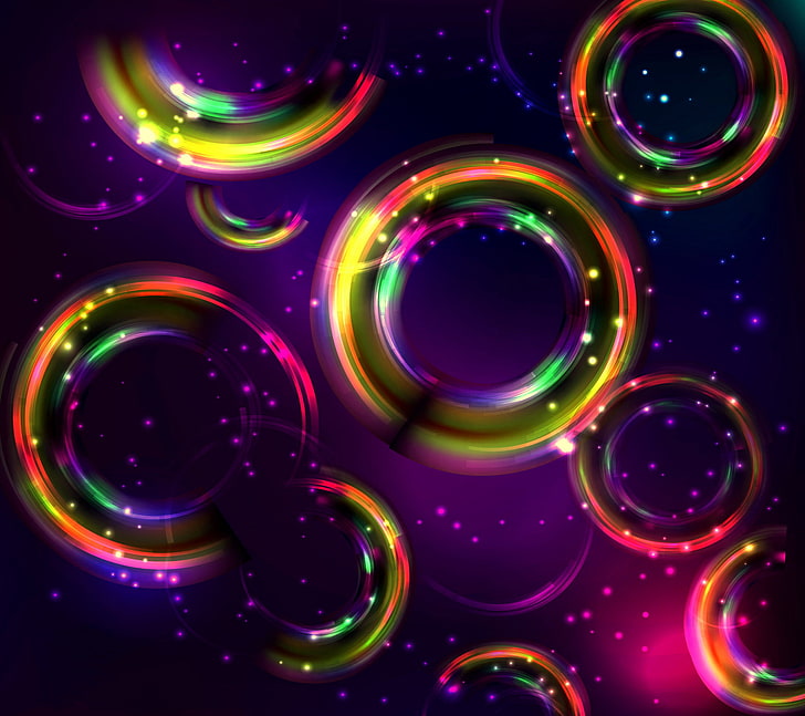 Círculos de colores, Fondo de pantalla HD | Wallpaperbetter