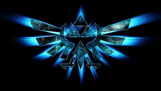Logo della leggenda di Zelda, The Legend of Zelda, stemma di Hylian, Sfondo HD HD wallpaper