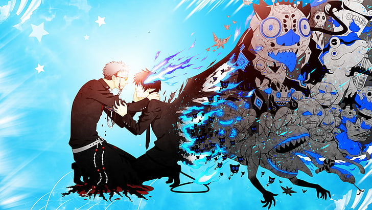 Anime, Blauer Exorzist, Dämon, Okumura Rin, HD-Hintergrundbild