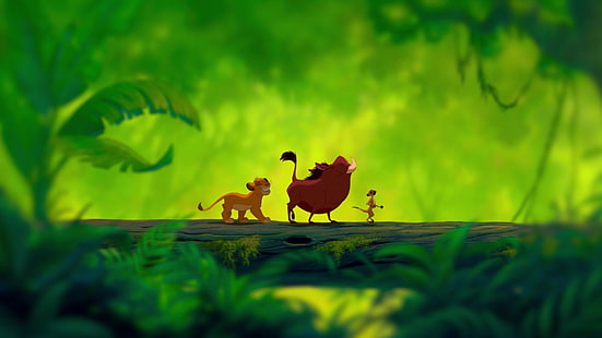 Timon i Pumba z filmu Król Lew, Król Lew, Król Lew, Tapety HD HD wallpaper