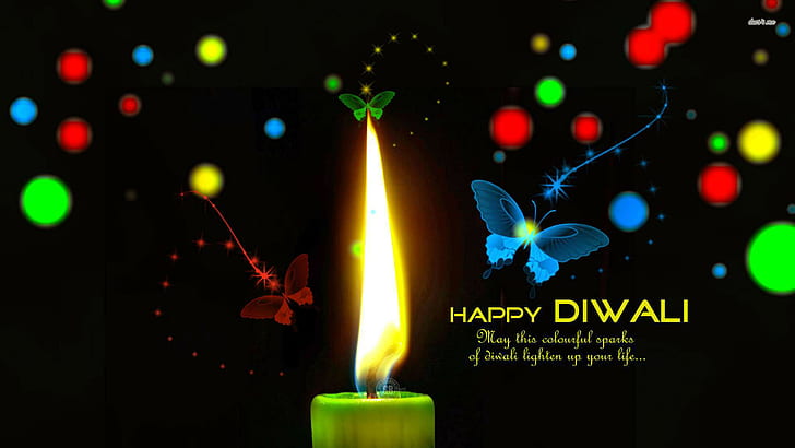 Happy, diwali, HD wallpaper