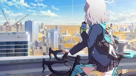 blaues Archiv, Anime-Mädchen, HD-Hintergrundbild HD wallpaper