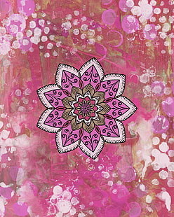 Mandala, Muster, Flecken, Textur, HD-Hintergrundbild HD wallpaper