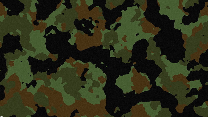 fundo verde e marrom, militar, plano de fundo, textura, superfície, HD papel de parede