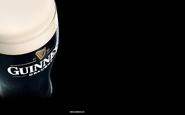 Guinness birra-Brand pubblicità sfondo HD, vasetto di crema Guinness Bravery, Sfondo HD