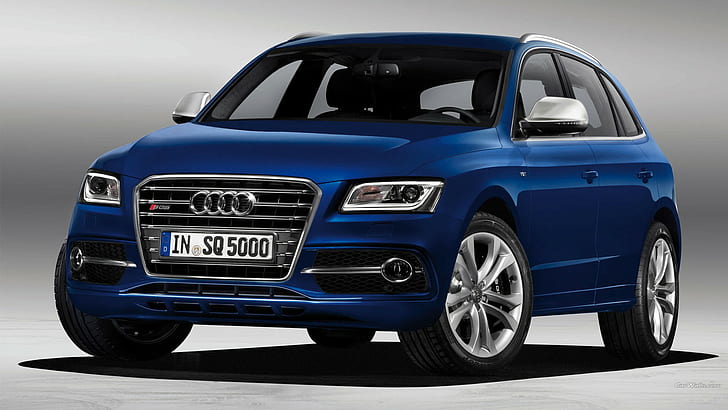 Audi SQ5, blue cars, car, vehicle, HD wallpaper