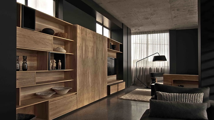 foto di soggiorno design moderno, Sfondo HD