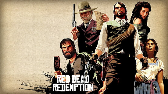 Papel de parede de Red Dead Redemption, Red Dead Redemption, John Marston, Rockstar Games, videogame, ocidental, HD papel de parede HD wallpaper