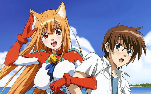 Anime, Anime Girls, Asobi ni Iku yo !, Eris (Asobi ni Iku yo!), Kio Kakazu (Asobi ni Iku yo!), Nekomimi, HD-Hintergrundbild HD wallpaper