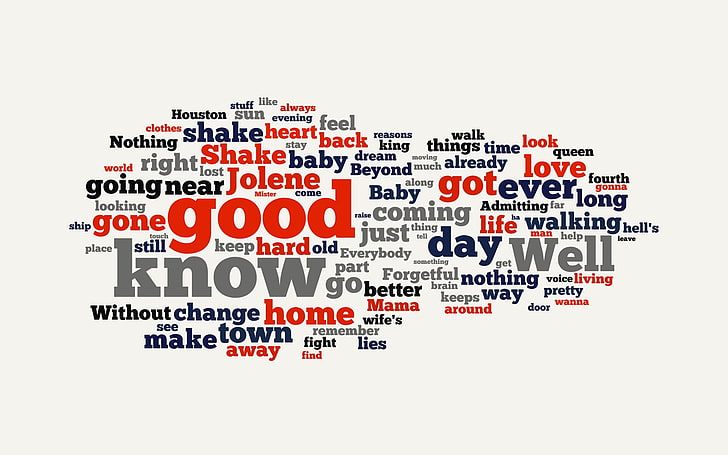 minimalism, word clouds, typography, HD wallpaper
