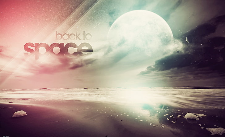 Back To Space, back to space wallpaper, Aero, Creative, Colorful, digital art, back to space, HD wallpaper