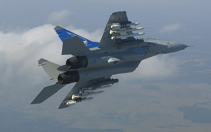grauer Kampfjet, Mikojan MiG-35, HD-Hintergrundbild