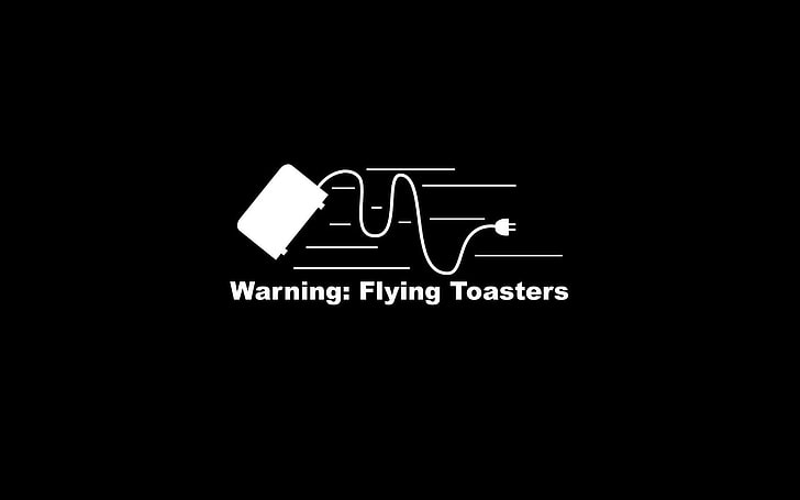 uwaga: reklama latających tosterów, humor, Tapety HD