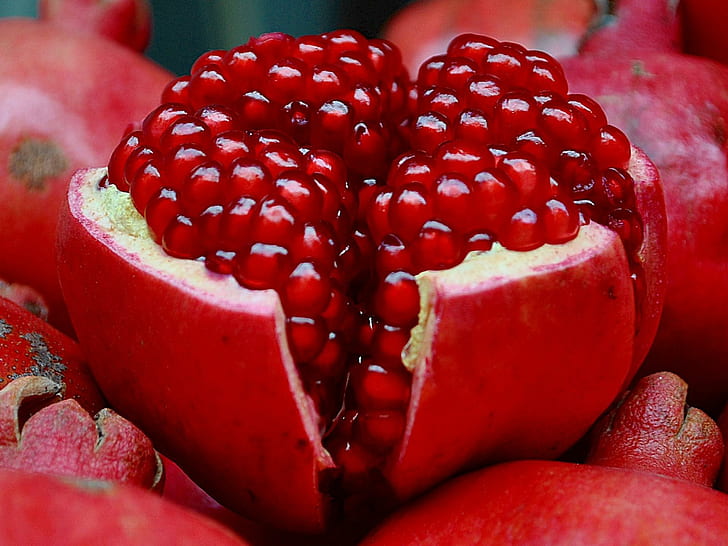 Fruits Pomegranate Free Images, fruits, images, pomegranate, HD wallpaper