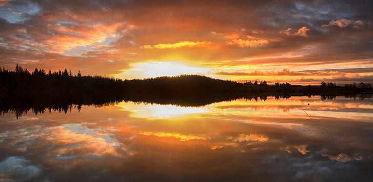 Sonnenuntergang, Reflexion, HD-Hintergrundbild