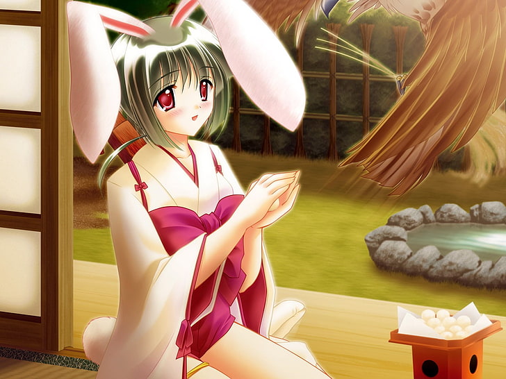 Anime Girls, Anime, Hasenohren, HD-Hintergrundbild