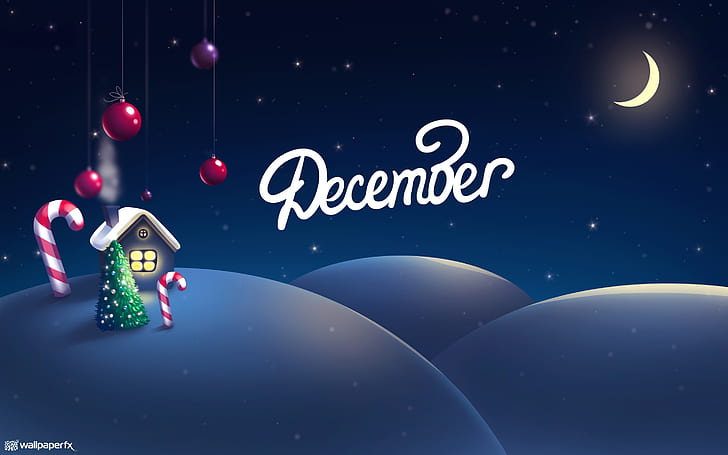 12月クリスマス月、12月の壁紙、クリスマス、12月、月、 HDデスクトップの壁紙