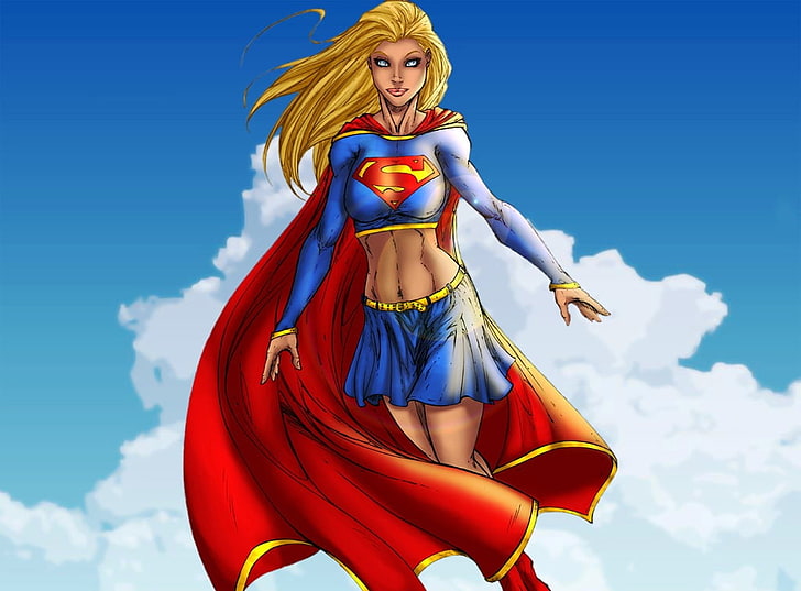 Supergirl, Cartoons, , cartoon, character, HD wallpaper | Wallpaperbetter