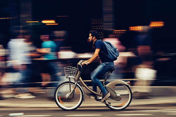 Action, adult, athletes, bicycle, bike, bike rider, biker, blur, busy,  city, HD wallpaper | Wallpaperbetter