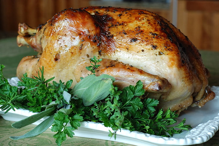 poulet rôti, recette de saumure de dinde, recette de thanksgiving, recette, jour de thanksgiving, dinde, Fond d'écran HD
