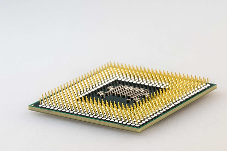 чип, чипсет, крупным планом, процессор, макро, микрочип, контакты, процессор, технология, HD обои HD wallpaper