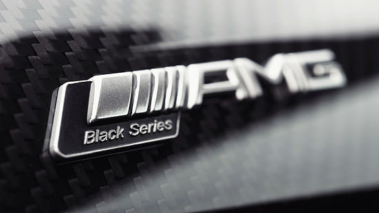 серебряный логотип AMG, Mercedes-AMG, суперкар, автомобили повышенной комфортности, автомобиль повышенной комфортности, HD обои HD wallpaper