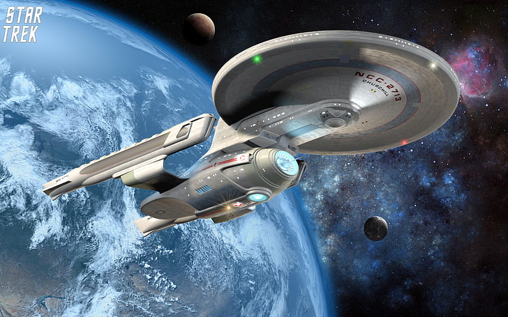 Star Trek, pesawat ruang angkasa, luar angkasa, Wallpaper HD
