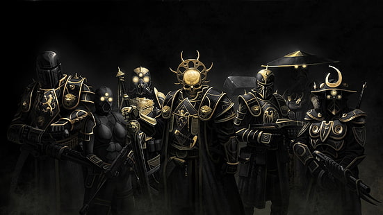 grupp av Samurai modern krigare tapet, E.Y.E: Divine Cybermancy, warrior, cyberpunk, HD tapet HD wallpaper