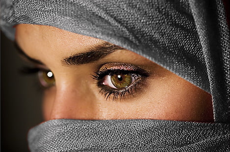 women eyes people muzułmanin islam piwne oczy szalik twarze hidżab 2544x1680 People Eyes HD Sztuka, oczy, kobiety, Tapety HD HD wallpaper
