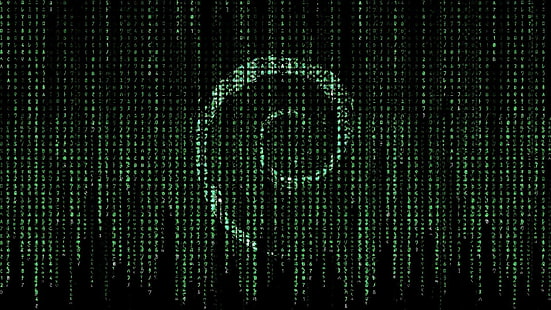 Debian, Linux, The Matrix, HD тапет HD wallpaper