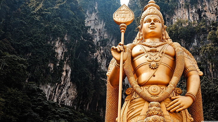 Statua del Signore Shiva, Signore Murugan statua, Malesia, Sfondo HD