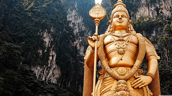 シヴァ神の像、ムルガンLordの像、マレーシア、 HDデスクトップの壁紙 HD wallpaper