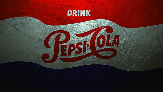 cola, minuman, minuman, logo, logam, pepsi, poster, soda, Wallpaper HD HD wallpaper
