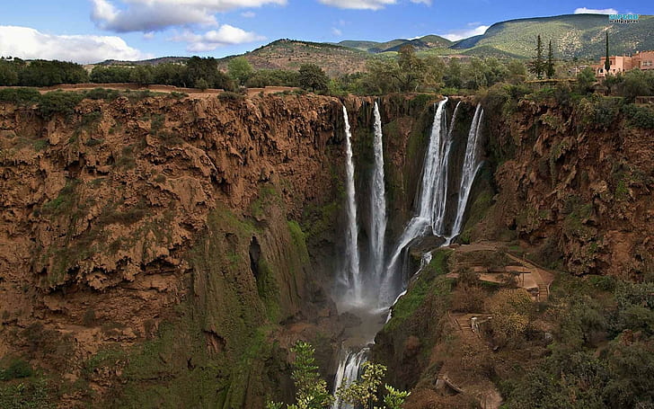 Водопад Узуд - Марокко, водопад Узуд, Северная Африка, Африка, Марокко, природа и пейзажи, HD обои