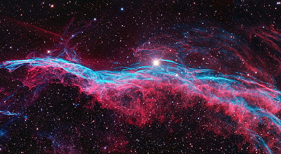 الغبار الكوني ، المجرة الأرجواني والوردي ، الفضاء، خلفية HD HD wallpaper
