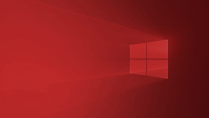 Windows 10, computer, Software, red, Windows 10 Anniversary, Microsoft Windows, simple, HD wallpaper